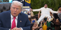 Trump critica Bad Bunny no Super Bowl e chama show de 'nojento': 'Ningu&eacute;m entende o que esse cara fala'  Foto: Reprodu&ccedil;&atilde;o/The White House e Getty Images