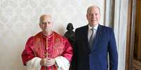 Papa recebeu príncipe Albert II de Mônaco em janeiro  Foto: ANSA / Ansa - Brasil