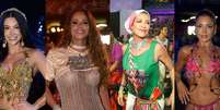 Carnaval do Rio: Luana Piovani, Viviane Ara&uacute;jo (beijando muito!), Lexa e mais famosos prestigiam o 2&ordm; dia de desfiles da S&eacute;rie Ouro. Veja fotos!.  Foto: AGNews, BrazilNews / Purepeople
