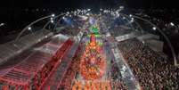 Primeiro dia de desfiles do grupo especial no Sambódromo do Anhembi  Foto: Divulgação via Secretaria de Comunicação de SP / Estadão