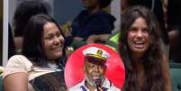 P&eacute;ricles homenageado no Carnaval 2026? Ap&oacute;s noite na Sapuca&iacute;, Gabriela e Chaiany cometem gafe no 'BBB 26' e viram meme na web.  Foto: Reprodu&ccedil;&atilde;o/TV Globo, Detalhe: AGNews / Purepeople