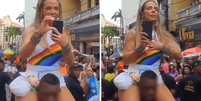 Carla Perez se pronunciou após vídeo polêmico com segurança no carnaval e pediu desculpas  Foto: Reprodução/Redes Sociais