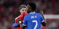 Vinicius Junior acusou Gianluca Prestianni de racismo Foto: Eric Verhoeven/Soccrates / Getty Images