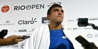 Rom&aacute;n Burruchaga d&aacute; entrevista ap&oacute;s avan&ccedil;ar no Rio Open. Foto: Divulga&ccedil;&atilde;o/Rio Open/Fotojump / Estad&atilde;o