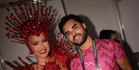 Virginia Fonseca e Lucas Guedez antes do desfile da Grande Rio  Foto: Reprodu&ccedil;&atilde;o/Instagram