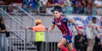 Gilberto (Bahia) durante jogo contra o Fluminense, no dia 05.02.2026. Foto: Associated Press / Alamy
