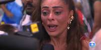 Juliana Paes comemora título da Viradouro  Foto: Reprodução | Globoplay