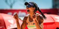 Carol Solberg, jogadora brasileira de v&ocirc;lei de praia Foto: Divulga&ccedil;&atilde;o/CBV / Estad&atilde;o