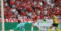 Borr&eacute; d&aacute; continuidade ao bom in&iacute;cio de temporada pelo Internacional ao anotar seis gols &ndash;  Foto: Ricardo Duarte / Internacional / Jogada10