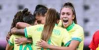 Sele&ccedil;&atilde;o Brasileira comemorando. Foto: G&aacute;spar N&oacute;brega/COB / Esporte News Mundo