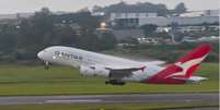 Maior avi&atilde;o do mundo pousa em Guarulhos ap&oacute;s voo direto da Austr&aacute;lia  Foto: Reprodu&ccedil;&atilde;o/Instagram/@italo.loiola_