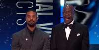 Michael B. Jordan e Delroy Lindo estavam no palco quando insultos foram ouvidos na plateia do Bafta 2026  Foto: @bafta via Youtube / Estad&atilde;o
