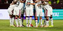 Jogadores do Flamengo em derrota para o Lanús  Foto: Gilvan de Souza/Flamengo