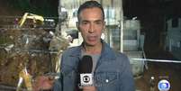 C&eacute;sar Tralli no come&ccedil;o do 'JN', mostrando a trag&eacute;dia causadas pelas chuvas em MG  Foto: Reprodu&ccedil;&atilde;o/TV