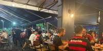 Torcedores do Flamengo acompanharam derrota em um bar  Foto: &Eacute;ros Mendes/Terra