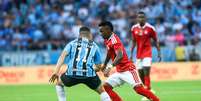 Gr&ecirc;mio atropela o Inter no primeiro jogo da final ga&uacute;cha &ndash;  Foto: Ricardo Duarte / Internacional / Jogada10