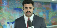 Rep&oacute;rter T&uacute;lio Am&acirc;ncio estreia na GloboNews  Foto: Reprodu&ccedil;&atilde;o/GloboNews
