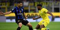 Taremi (E) &agrave; &eacute;poca que defendia a Inter de Mil&atilde;o - Foto: Marco Rosi - SS Lazio/Getty Images / Jogada10
