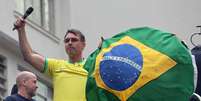 Fl&aacute;vio Bolsonaro em ato realizado na Paulista no &uacute;ltimo domingo, 1.&ordm; Foto: F&aacute;bio Vieira/Estad&atilde;o / Estad&atilde;o