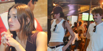 Com novo visual, Bruna Marquezine &eacute; flagrada em restaurante com pastor e Sasha Meneghel. Fotos!.  Foto: AGNews / Purepeople