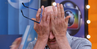 Marcos Caruso chora em programa e revela briga familiar: 'Luta violenta'  Foto: Reprodu&ccedil;&atilde;o/TV Globo