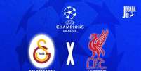 Foto: Jogada10 - Legenda: Galatasaray e Liverpool se enfrentam nas oitavas de final da Champions 2025/26 / Jogada10