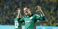 Vitor Roque fez o segundo gol do Palmeiras  Foto: FERNANDO VIEIRA SA/AG&Ecirc;NCIA F8 / Getty Images