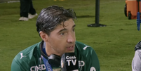 Abel Ferreira se tornou o técnico mais vitorioso da história do Palmeiras  Foto: Reprodução/CazeTV