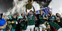 Palmeiras comemora t&iacute;tulo do Paulist&atilde;o  Foto: JHONY INACIO/ENQUADRAR/ESTAD&Atilde;O CONTE&Uacute;DO