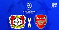 Foto: Jogada10 - Legenda: Leverkusen e Arsenal se enfrentam nas oitavas de final da Champions 2025/26 / Jogada10