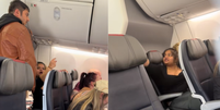 Mulher &eacute; expulsa de voo da American Airlines  Foto: Reprodu&ccedil;&atilde;o/TikTok/@jcmack03