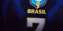 Detalhes do segundo uniforme da sele&ccedil;&atilde;o brasileira para a Copa do Mundo de 2026.  Foto: Divulga&ccedil;&atilde;o/NikeJordan / Estad&atilde;o