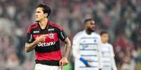 Pedro comemora gol com Leonardo Jardim; Flamengo leva a melhor sobre o Cruzeiro –  Foto: Gilvan de Souza / Flamengo / Jogada10