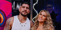 Alex Poatan e Lívia Andrade no Domingão com Huck  Foto: Reprodução/Instagram
