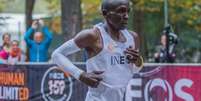 Eliud Kipchoge durante o Ineos 1:59, evento em que completou uma maratona em menos de duas horas, em 2019 Foto: Robert Szaniszlo/NurPhoto via Getty Images