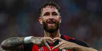 Léo Pereira comemora gol Foto: Gilvan de Souza/Flamengo / Esporte News Mundo