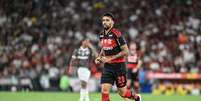 Lucas Paquet&aacute; (Flamengo) durante jogo contra o Fluminense, no dia 08.03.2026. Foto: Celso Pupo / Alamy