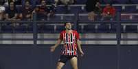 Calleri marcou o gol da vit&oacute;ria do S&atilde;o Paulo contra o RB Bragantino &ndash;  Foto: Rubens Chiri/Saopaulofc.net / Jogada10