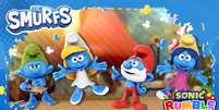 Evento dos Smurfs em Sonic Rumble Party j&aacute; est&aacute; dispon&iacute;vel por tempo limitado  Foto: Divulga&ccedil;&atilde;o / Sega