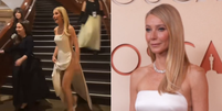 Gwyneth Paltrow quase mostra demais ao usar vestido de lateral nua no Oscar  Foto: Reprodu&ccedil;&atilde;o/X @otolz_ e @variety