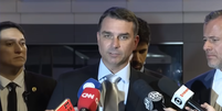 Fl&aacute;vio Bolsonaro diz que foi recebido por Moraes para pedir domiciliar ao pai  Foto: Reprodu&ccedil;&atilde;o/CNN Brasil