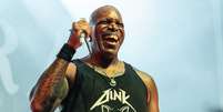 Derrick Green, vocalista do Sepultura,&nbsp;atra&ccedil;&atilde;o da Virada Cultural 2025  Foto: Miikka Skaffari / Getty Images / Rolling Stone Brasil