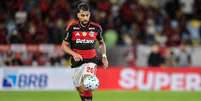 Lucas Paquet&aacute; (Flamengo) durante jogo contra o Cruzeiro, no dia 11.03.2026. Foto: Associated Press / Alamy