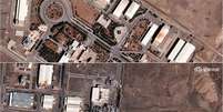 Спутниковые снимки, предоставленные американской компанией Vantor, показывают разрушение как минимум трех зданий иранского ядерного объекта в Натанзе.  Foto: via REUTERS - VANTOR / RFI