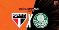  Foto: Arte Jogada10 - Legenda: S&atilde;o Paulo e Palmeiras fazem tira-teima pela lideran&ccedil;a / Jogada10