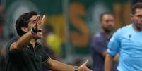  Foto: Cesar Greco/Palmeiras - Legenda: Abel Ferreira n&atilde;o concede coletiva ap&oacute;s vit&oacute;ria sobre o S&atilde;o Paulo, no Morumbis / Jogada10