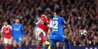 Eze marca o segundo gol do Arsenal durante a partida contra o Mansfield Town pela quinta rodada da Copa da Inglaterra - Foto de Julian Finney/Getty Images Foto: Jogada10