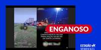 Os v&iacute;deos n&atilde;o mostram paralisa&ccedil;&otilde;es de caminhoneiros. Foto: Reprodu&ccedil;&atilde;o/Facebook / Estad&atilde;o