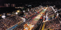 Desfile de escola de samba na Marqu&ecirc;s de Sapuca&iacute; Foto: Reprodu&ccedil;&atilde;o/Instagram/Liesa