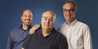 Jos&eacute; Roberto, 70 anos, Roberto Irineu, 78, e Jo&atilde;o Roberto, 72: os chefes do cl&atilde; Marinho  Foto:  Tom&aacute;s Arthuzzi/Grupo Globo